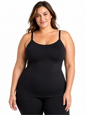 NWT Empetua by Shapermint Essentials Scoop Neck Cami 4XL Black New